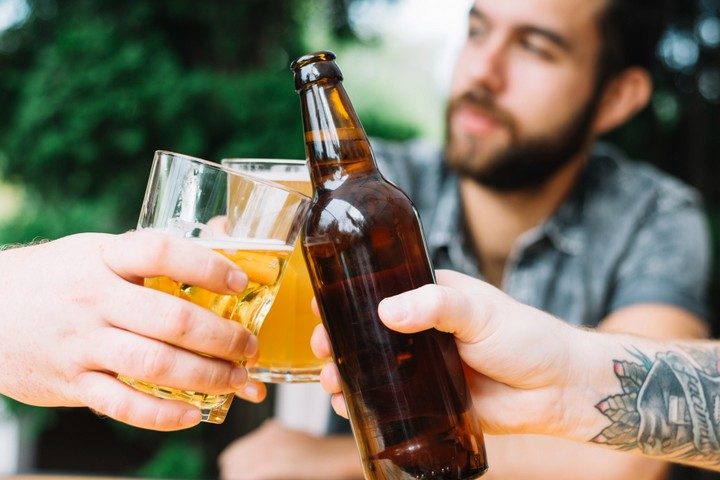 bière après le sport